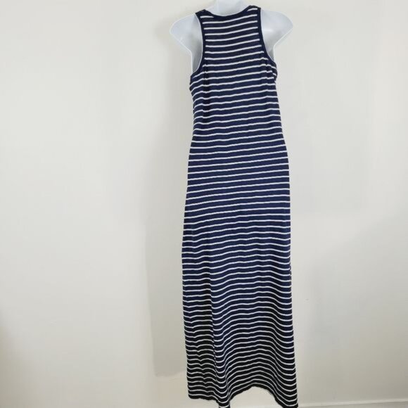 UnTuckit Cozette Navy Blue and White Stripe Tank Maxi Dress XS - Picture 3 of 6